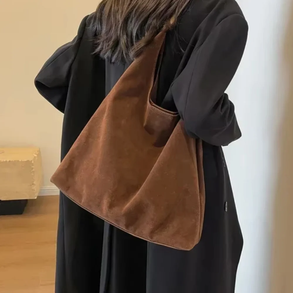 Suede Shoulder Bag - Picture 4 of 12